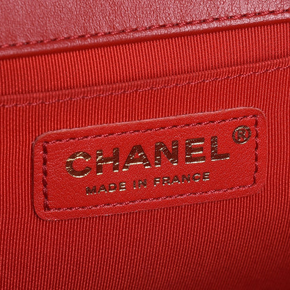 Chanel Lambskin Quilted Medium Boy Flap Red 6 of 12