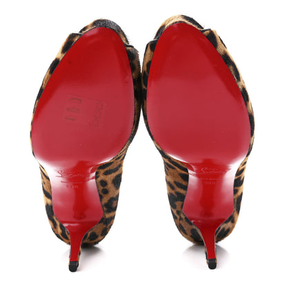 Christian Louboutin Calf Hair Leopard Print Maryl 85 Pumps 39.5 5 of 7