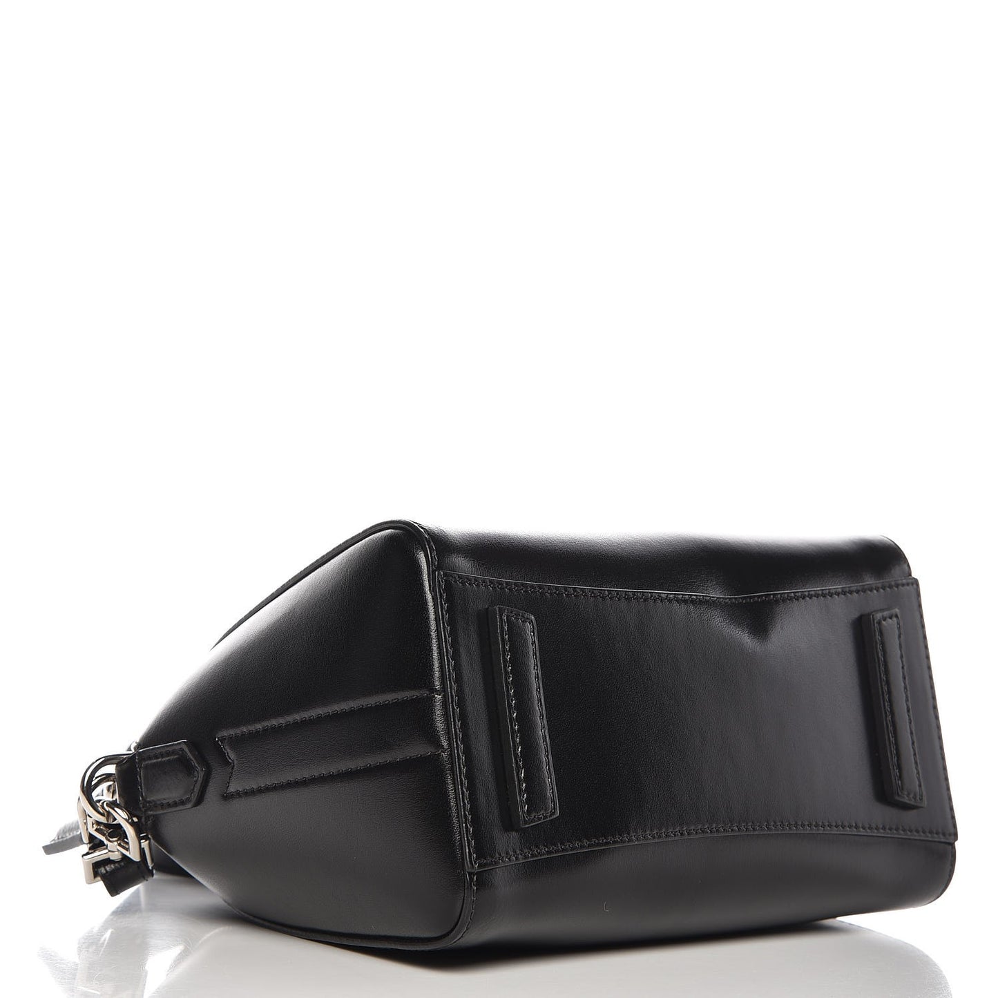 Shiny Lord Calfskin Mini Antigona Black