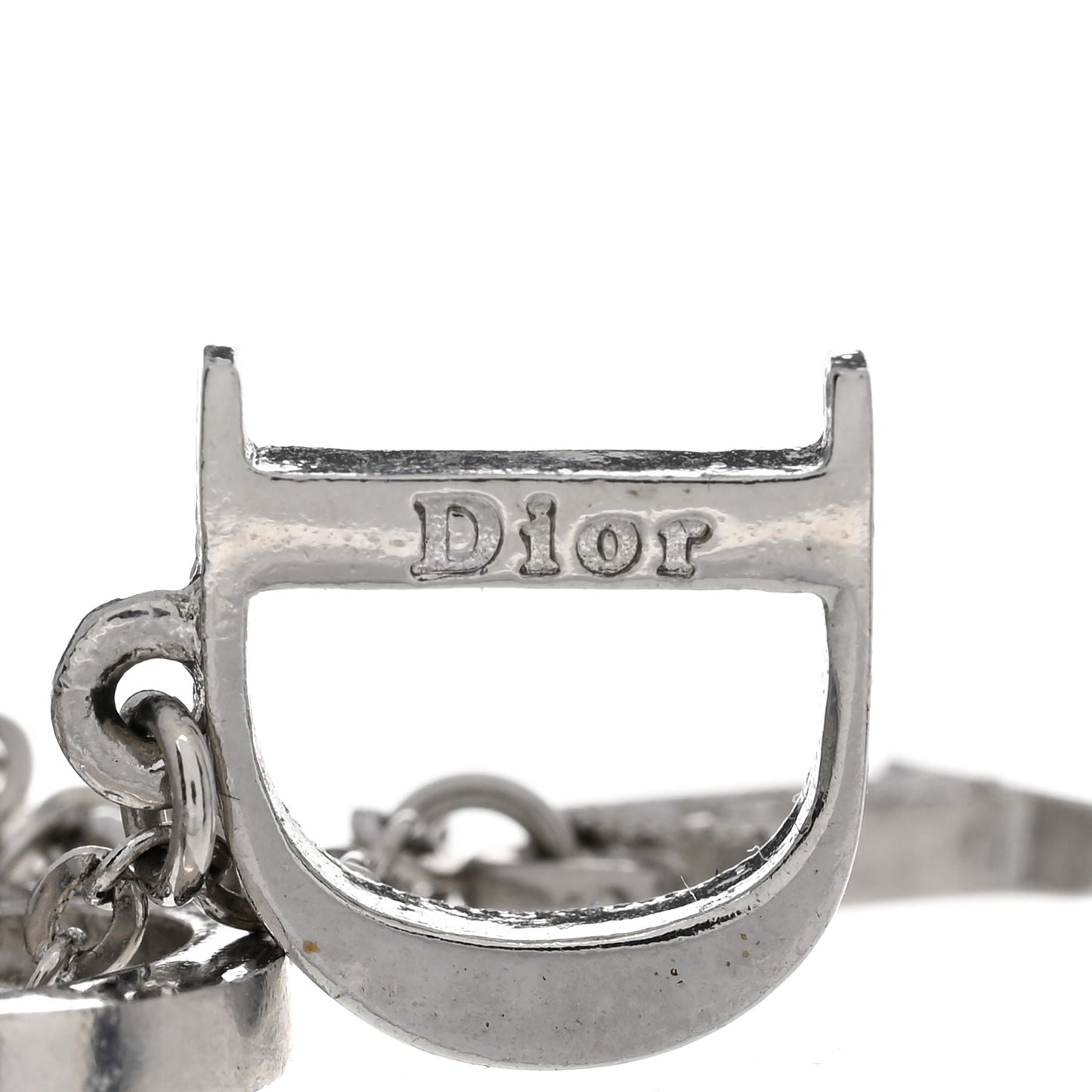 Crystal Logo Bracelet Silver