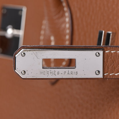 Hermes Taurillon Clemence Birkin 35 Gold 13 of 31