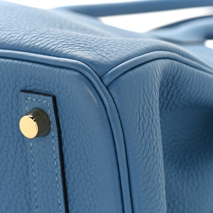 Hermes Togo Birkin 30 Bleu Azur 11 of 12