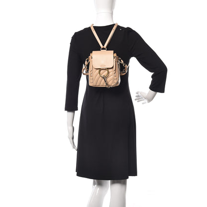 Chloe Calfskin Quilted Mini Faye Backpack Pearl Beige 3 of 12