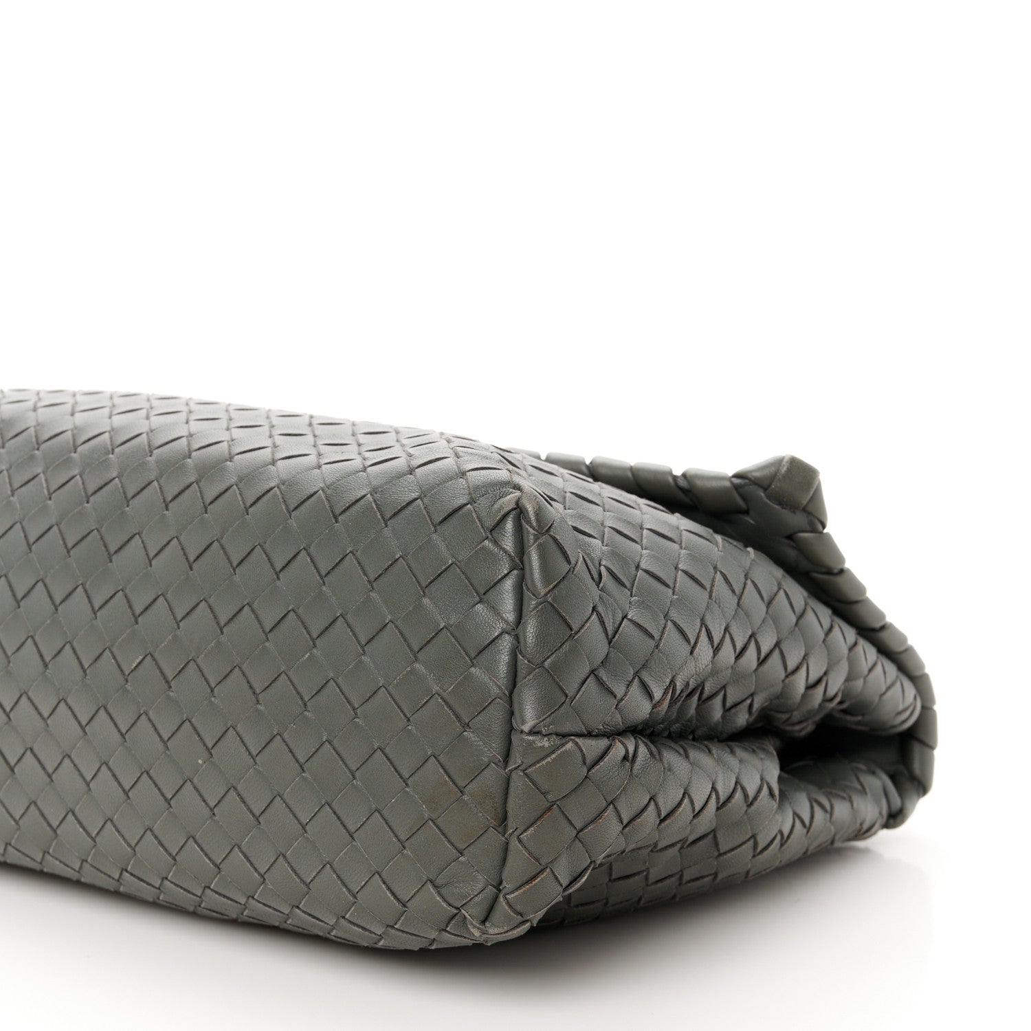 Bottega Veneta Nappa Intrecciato Olimpia Shoulder Bag Steel 12 of 15