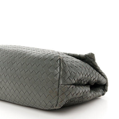 Bottega Veneta Nappa Intrecciato Olimpia Shoulder Bag Steel 12 of 15