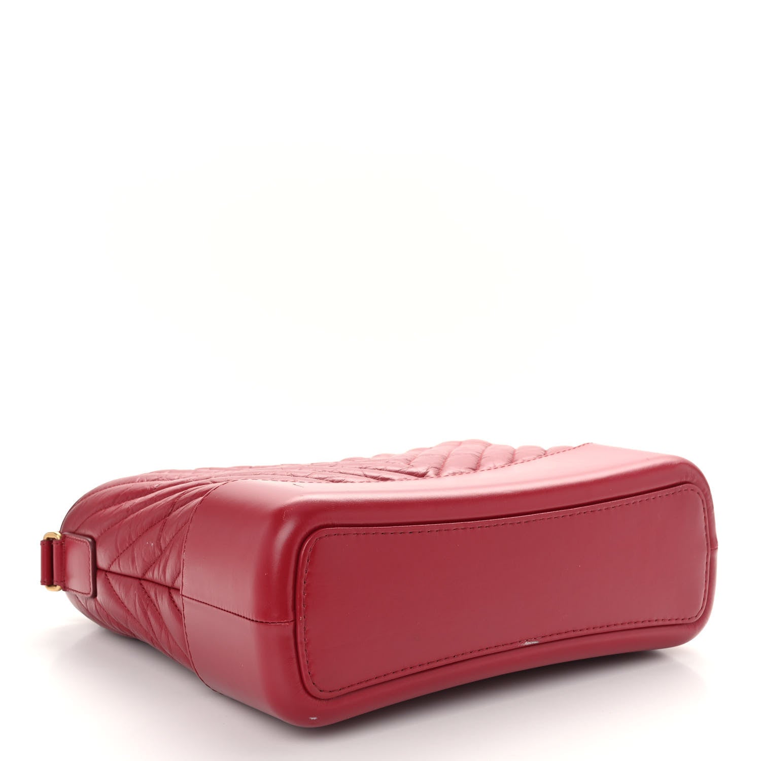 Chanel Aged Calfskin Chevron Quilted Medium Gabrielle Hobo Dark Pink 4 of 11