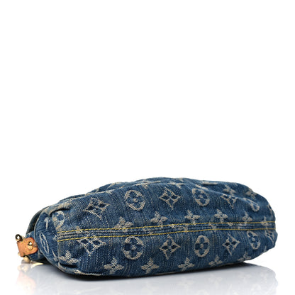 Louis Vuitton Monogram Denim Mini Pleaty Blue 4 of 8
