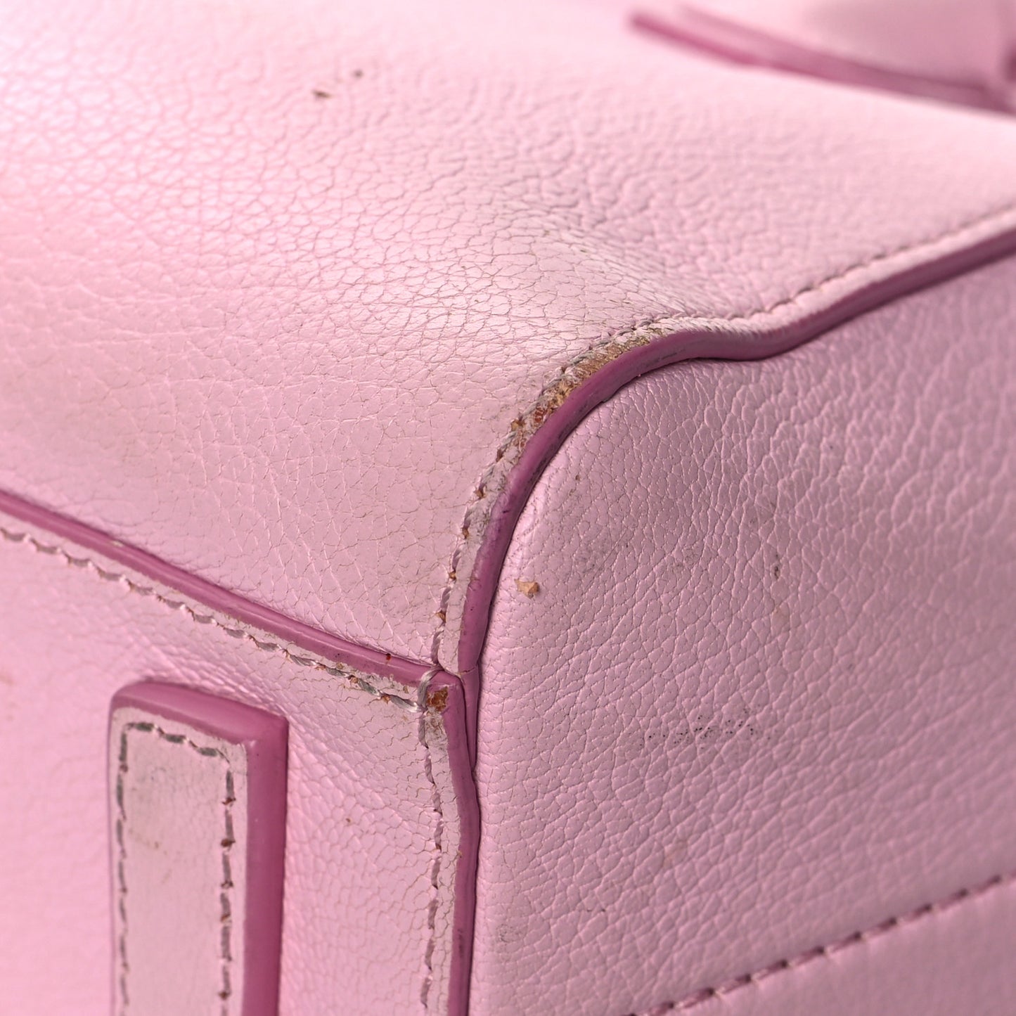 Sugar Goatskin Mini Antigona Bright Pink