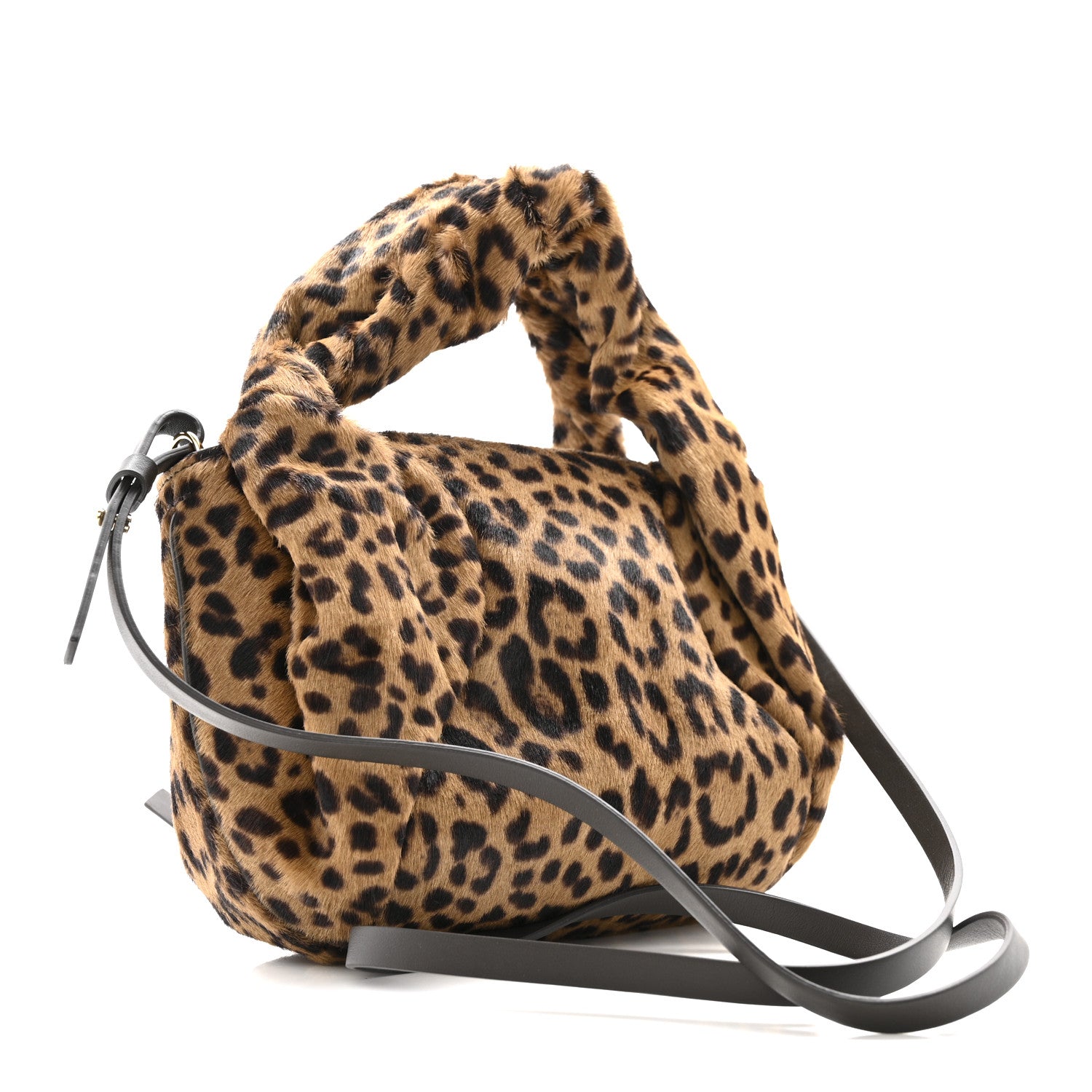 Fendi Cavallino Vitello Leopard Print Mini Spy Bag Marrone 3 of 13