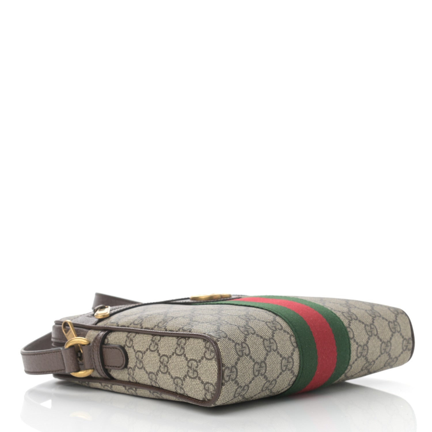 Gucci GG Supreme Monogram Web Small Ophidia Messenger Bag Brown 4 of 10