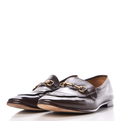Gucci Calfskin Womens Jordaan Loafers 40.5 Fondente Brown 3 of 20