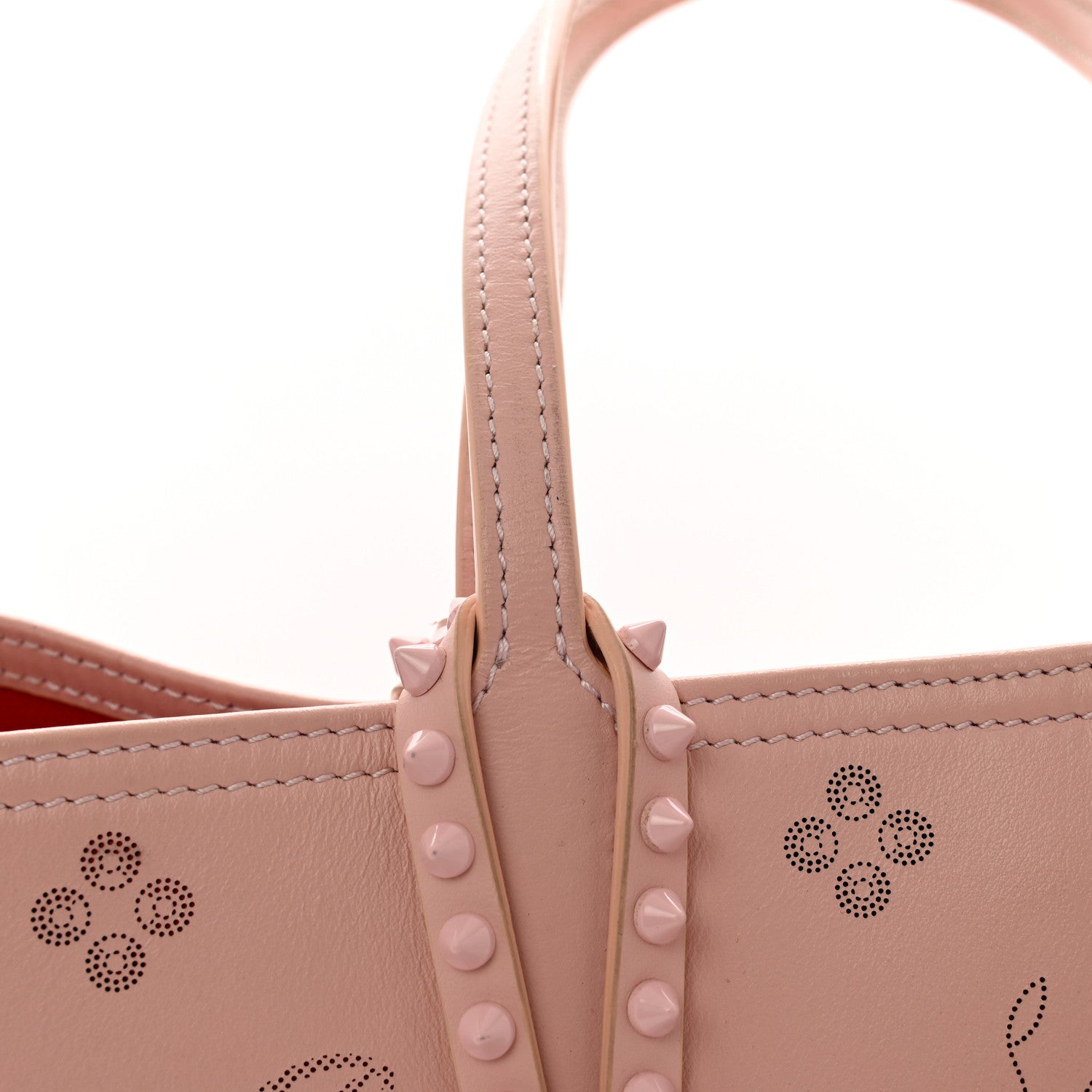 Christian Louboutin Calfskin Loubinthesky East West Cabata Tote Rosy 13 of 14