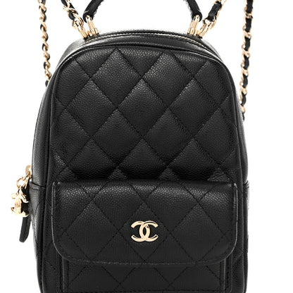 Chanel Caviar Quilted CC Mini Classic Backpack Black 6 of 8