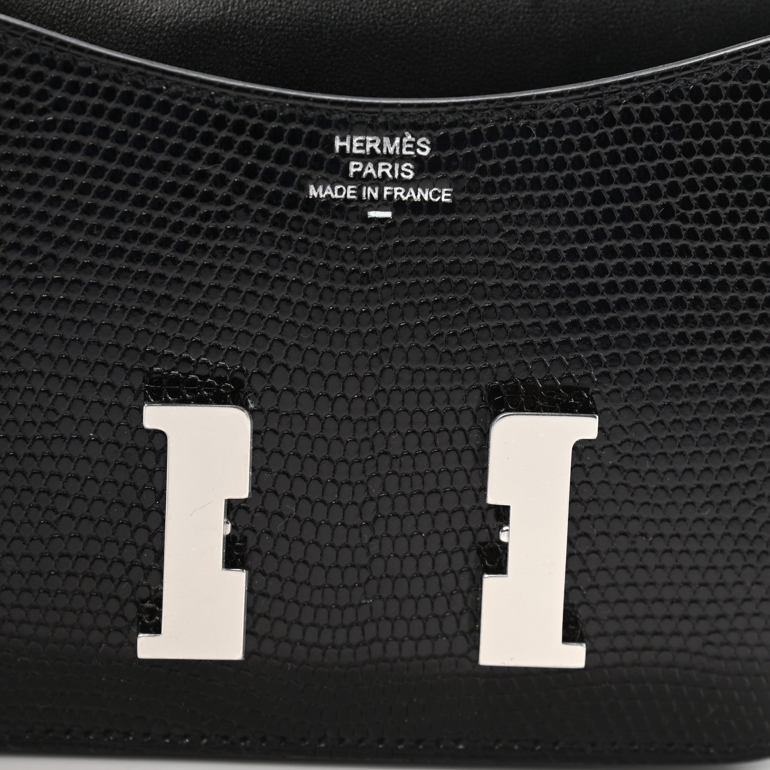 Hermes Lizard Constance Slim Wallet Black 7 of 8