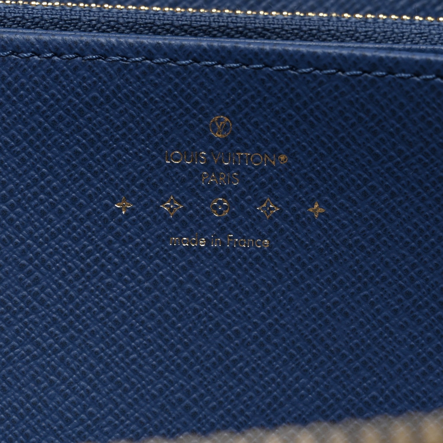 Louis Vuitton Monogram Denim Zippy Wallet NM Blue 6 of 6