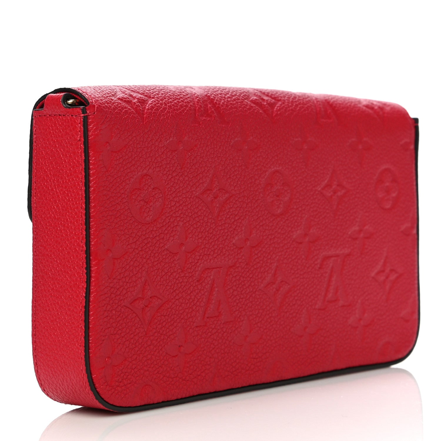 Louis Vuitton Empreinte Pochette Felicie Chain Wallet Scarlet 2 of 10