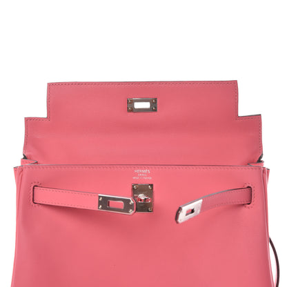 Hermes Swift Kelly Retourne 25 Rose Azalee 16 of 38