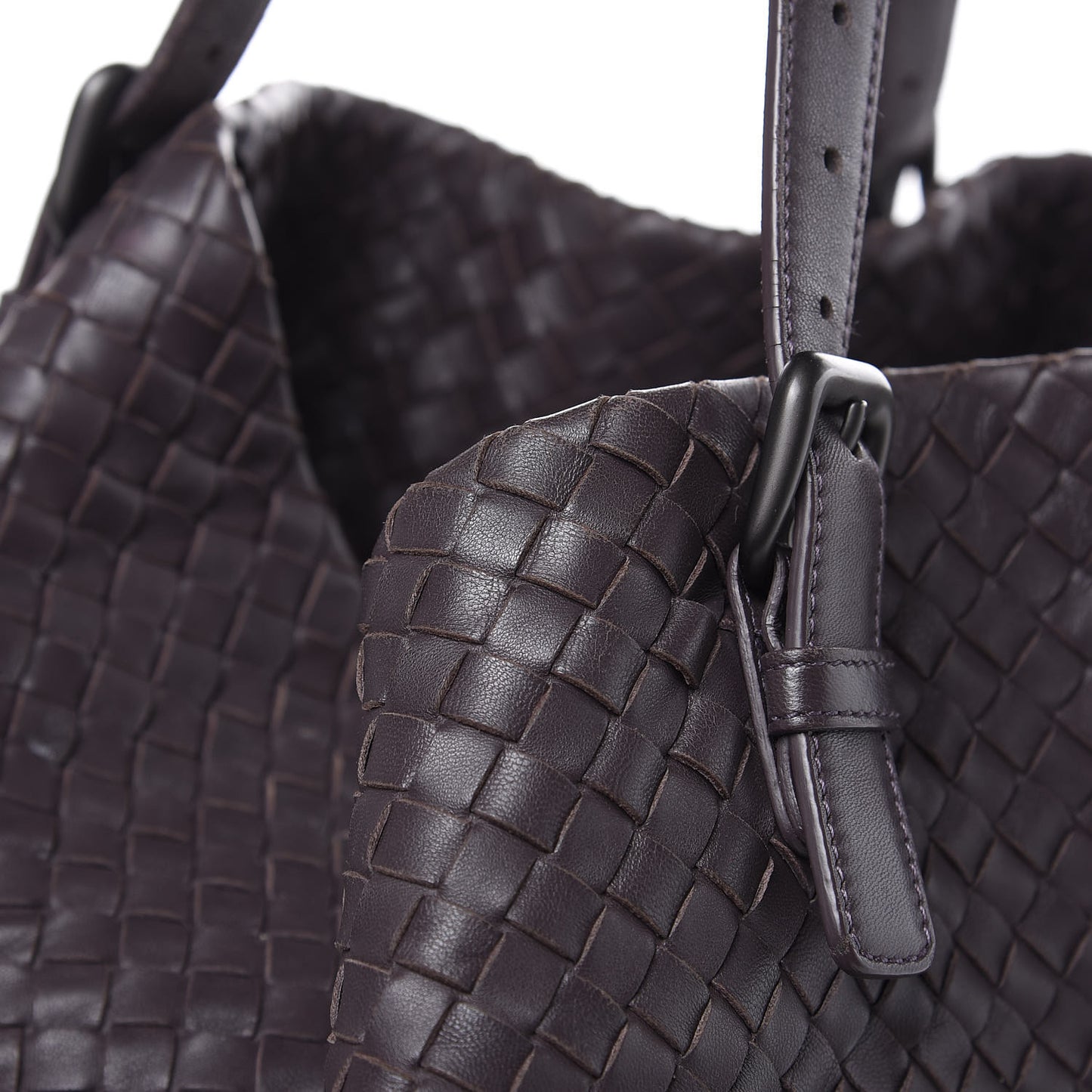 Nappa Intrecciato Large Cesta Tote Quetsche