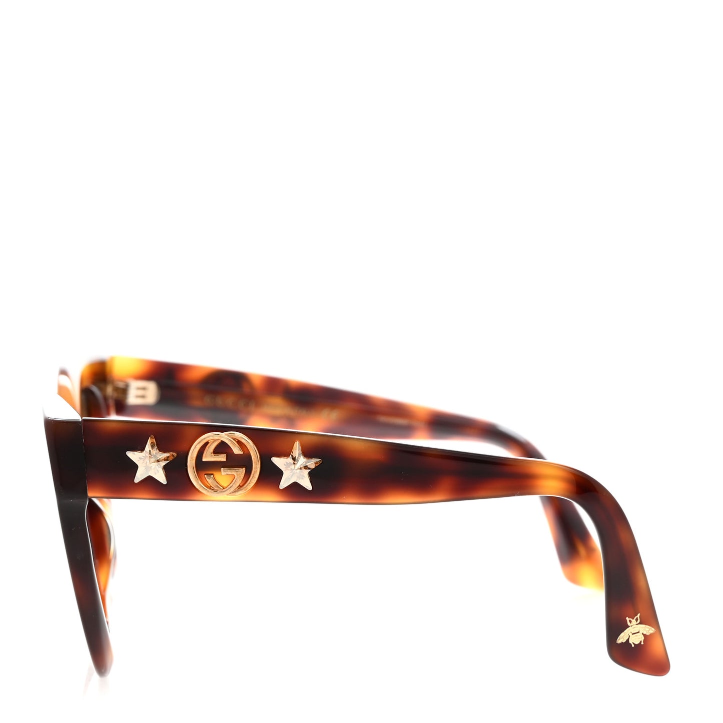 Round Frame Star Sunglasses GG0208S Tortoise