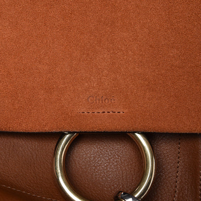Chloe Suede Calfskin Medium Faye Backpack Tobacco 8 of 9