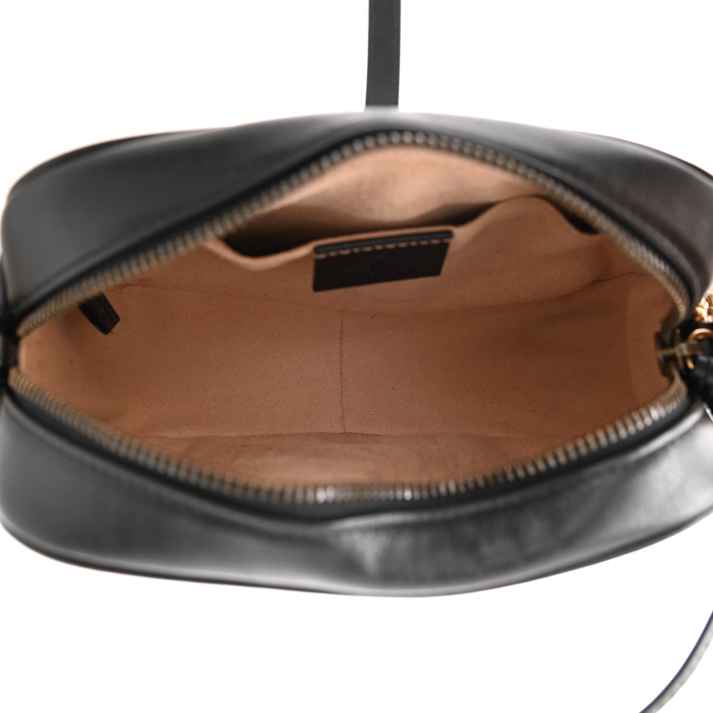 Calfskin Matelasse Mini GG Marmont Chain Shoulder Bag Black