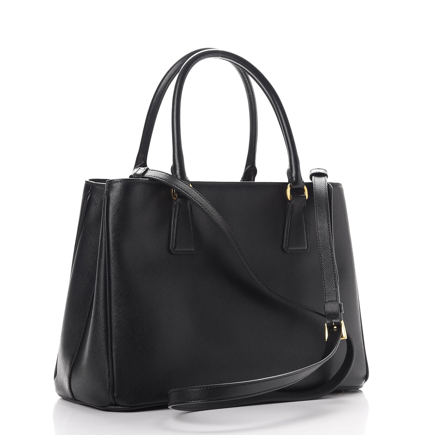 Prada Saffiano Lux Small Tote Nero Black 4 of 12