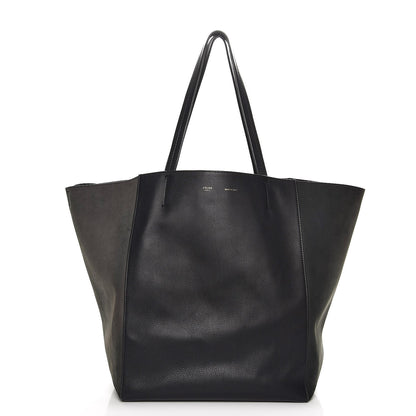 Celine Smooth Calfskin Nubuck Medium Horizontal Cabas Phantom Black 1 of 15