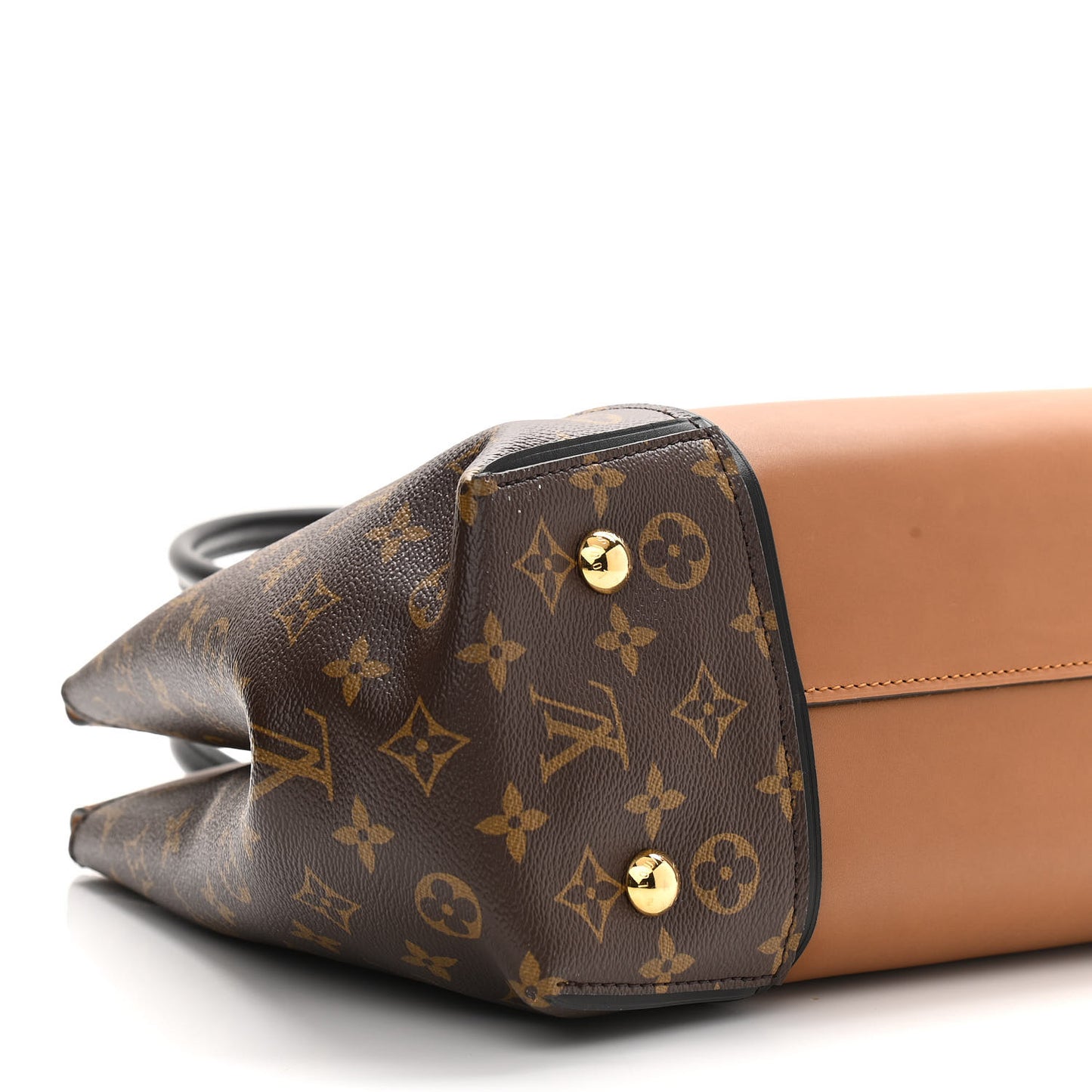 Monogram Cuir Orfevre Tote W PM Noisette