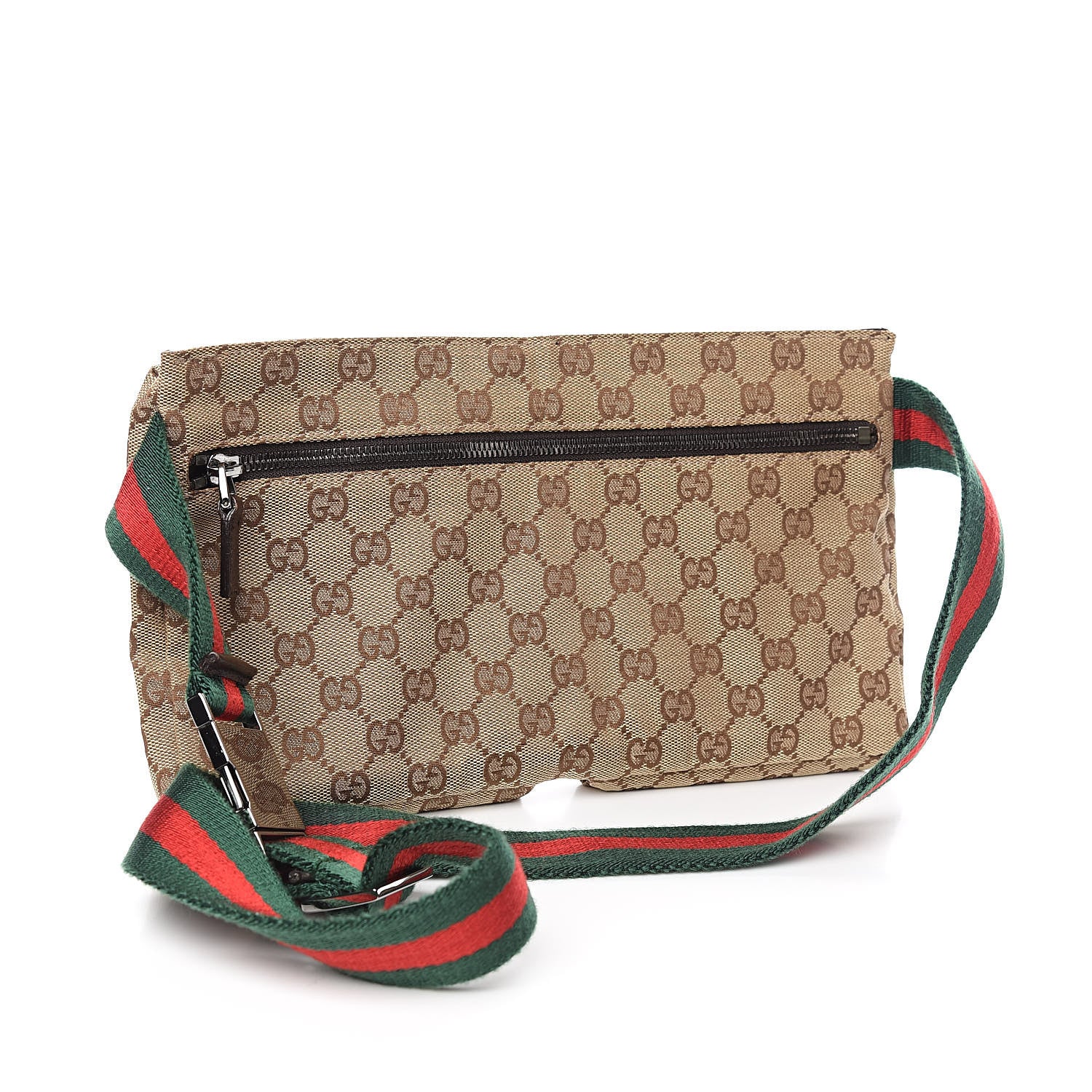 Gucci Monogram Web Belt Bag Dark Brown 3 of 9