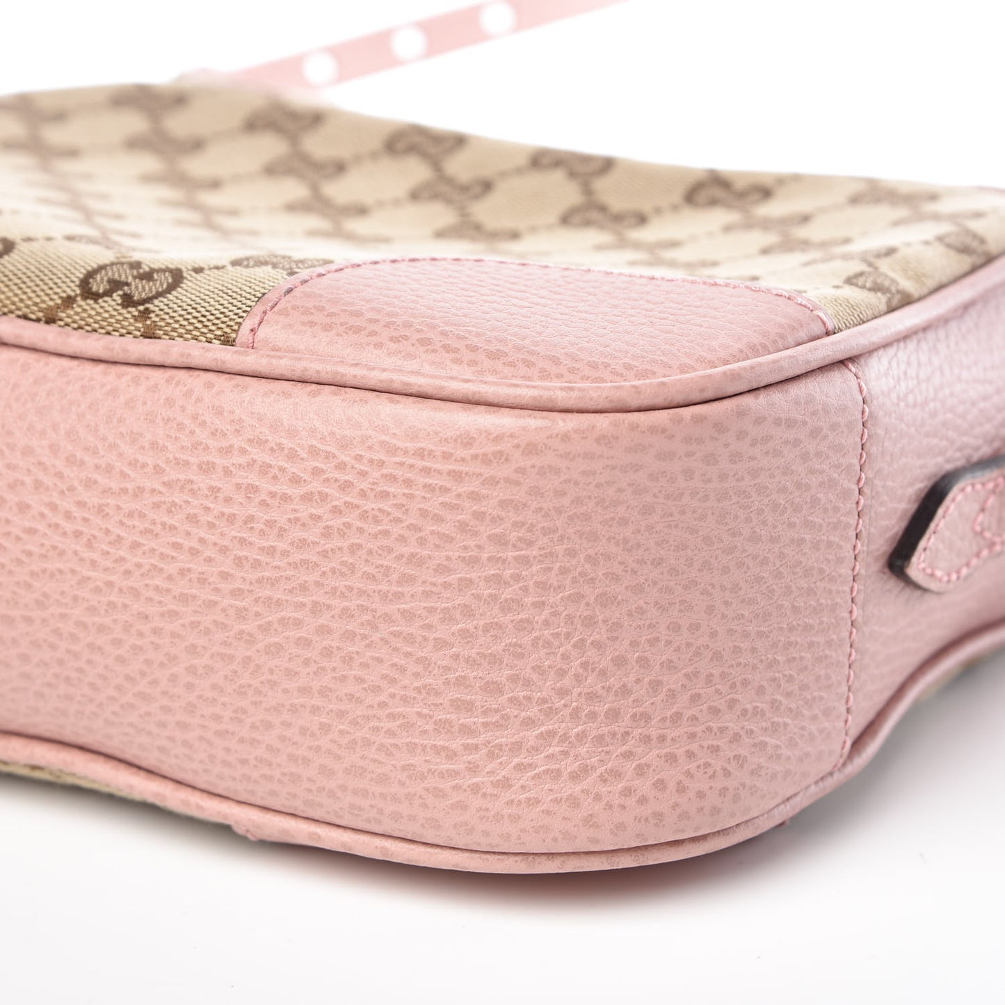 Monogram Mini Bree Messenger Bag Beige Soft Pink