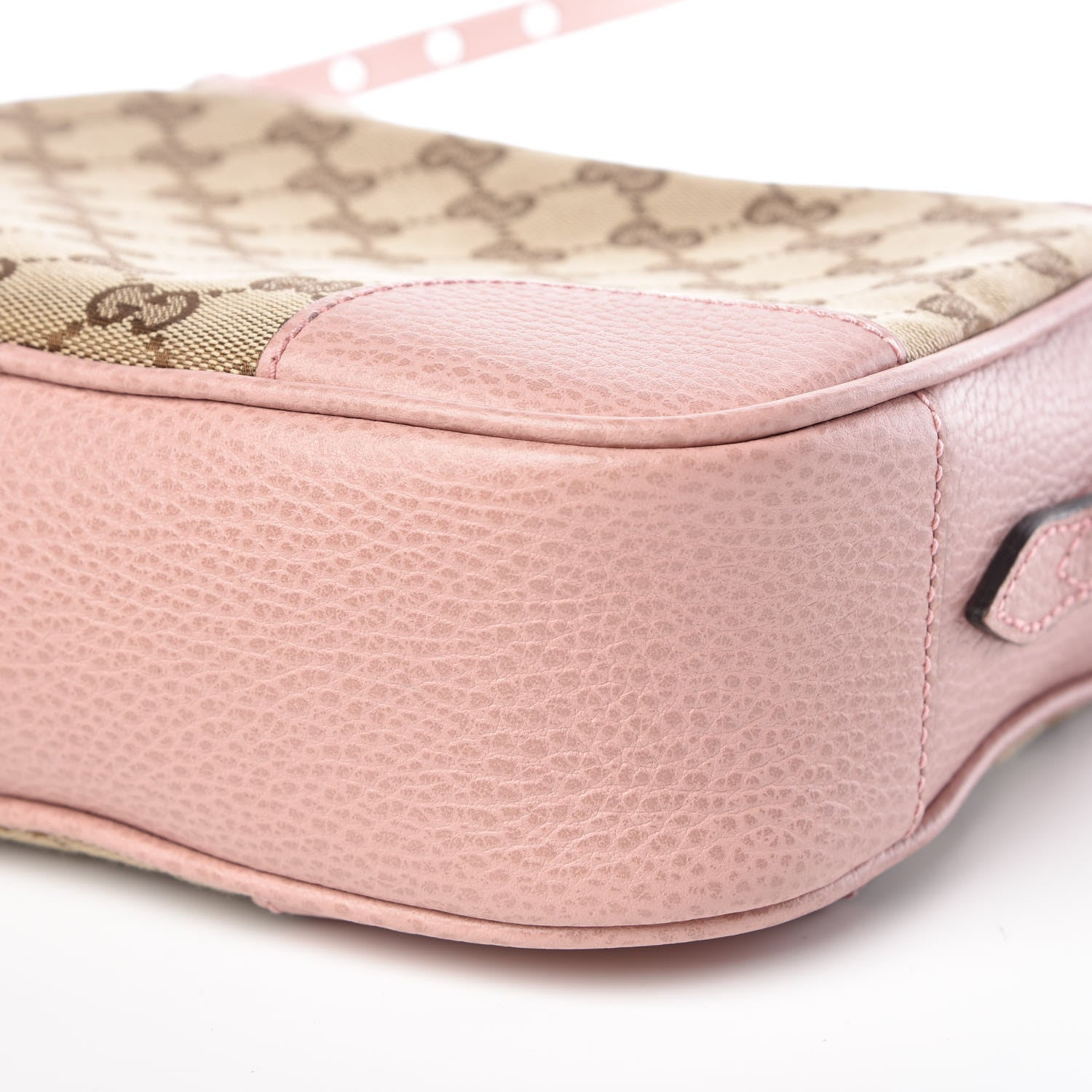 Gucci Monogram Mini Bree Messenger Bag Beige Soft Pink 9 of 9