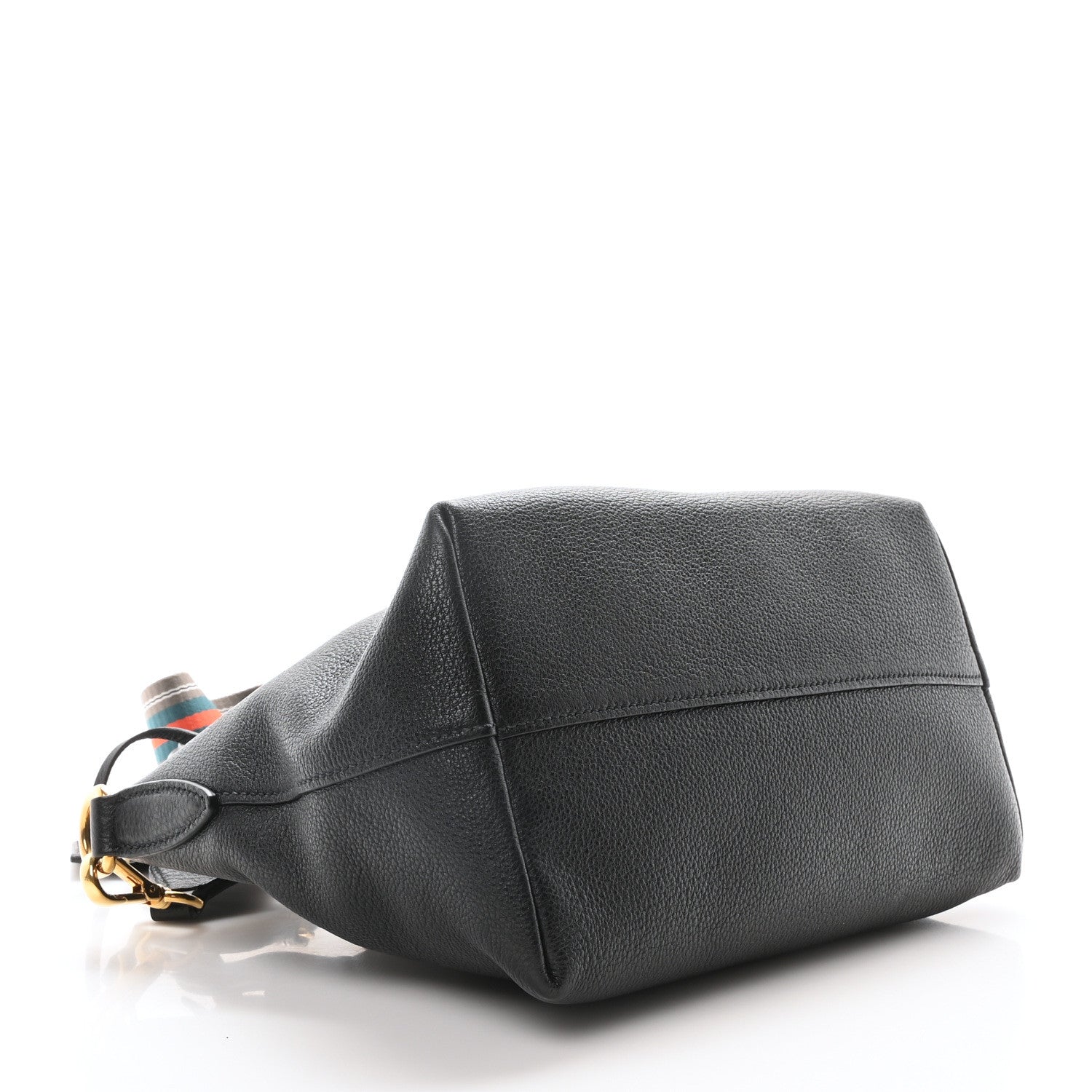 Prada Vitello Daino Small Tote  Black 4 of 10