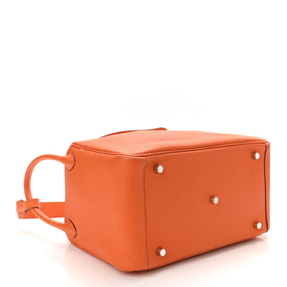 Hermes Taurillon Clemence Lindy 30 Orange 3 of 10