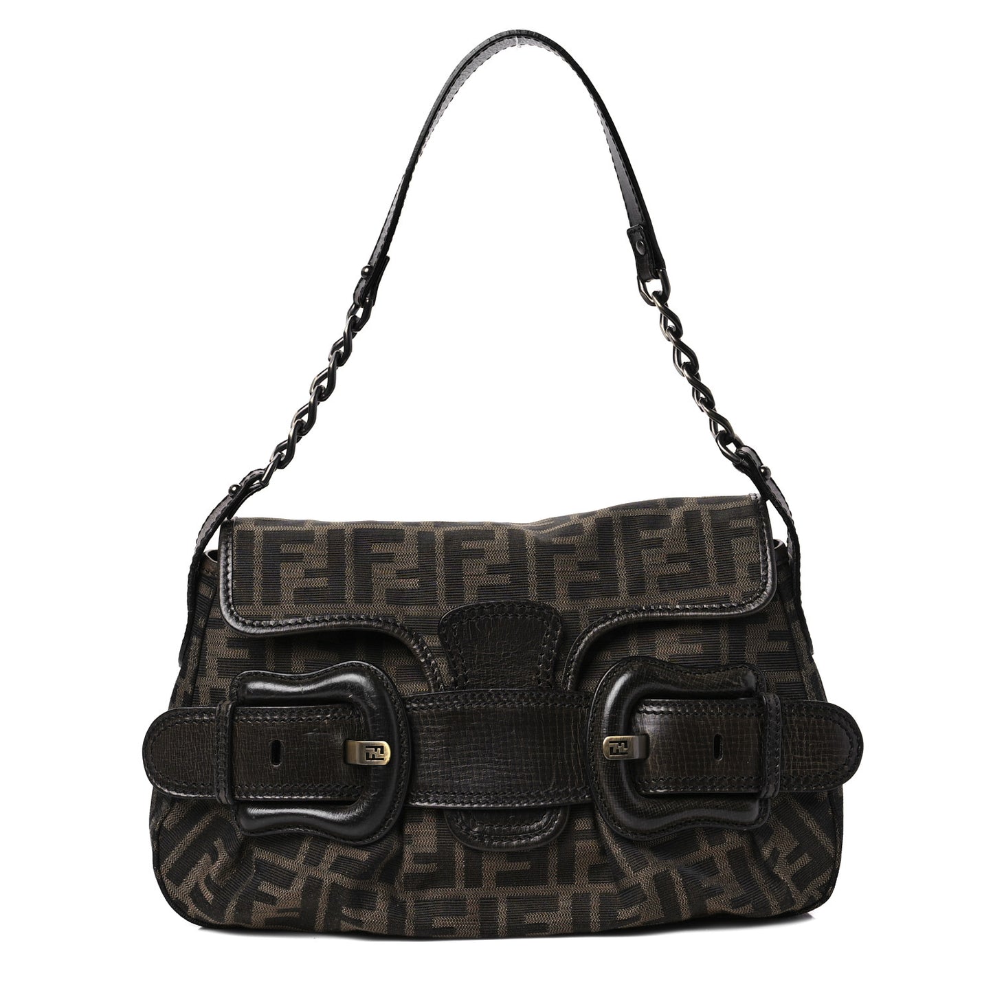 Zucca B Bis Flap Bag Tobacco Castagna
