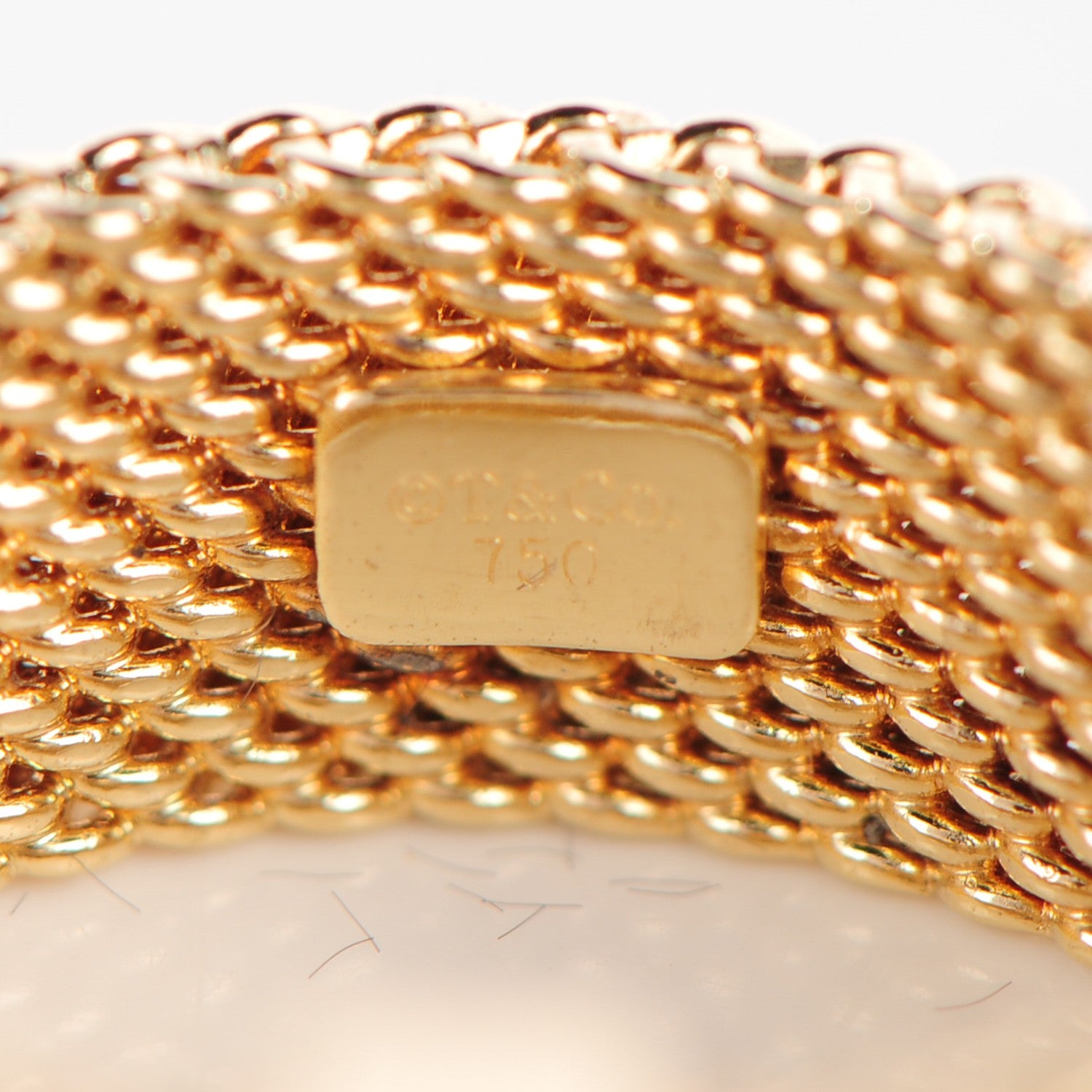 Tiffany 18K Yellow Gold 4 Diamond Somerset Ring 5.75 4 of 4
