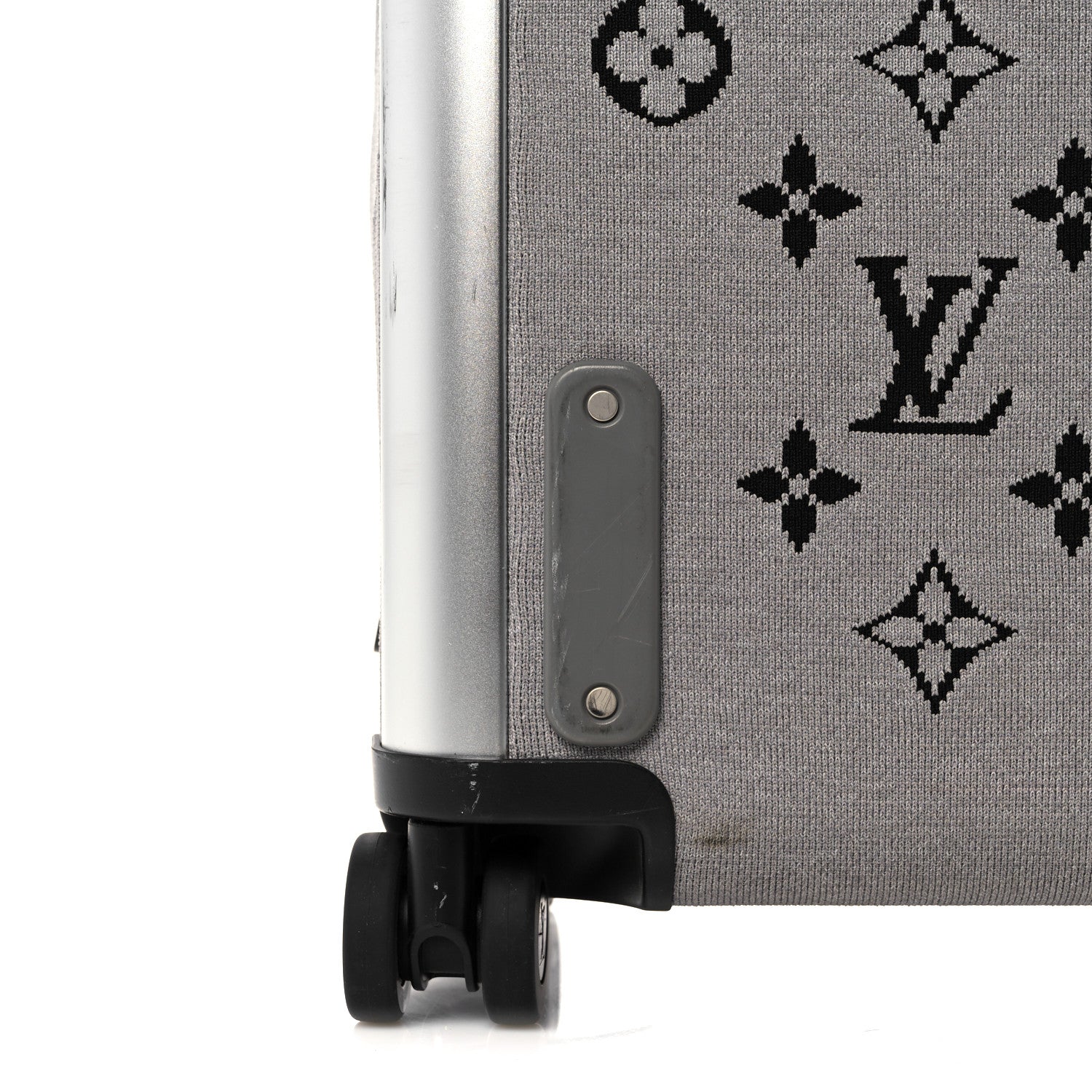 Louis Vuitton Knit Monogram Horizon Soft 55 Suitcase Grey 10 of 16