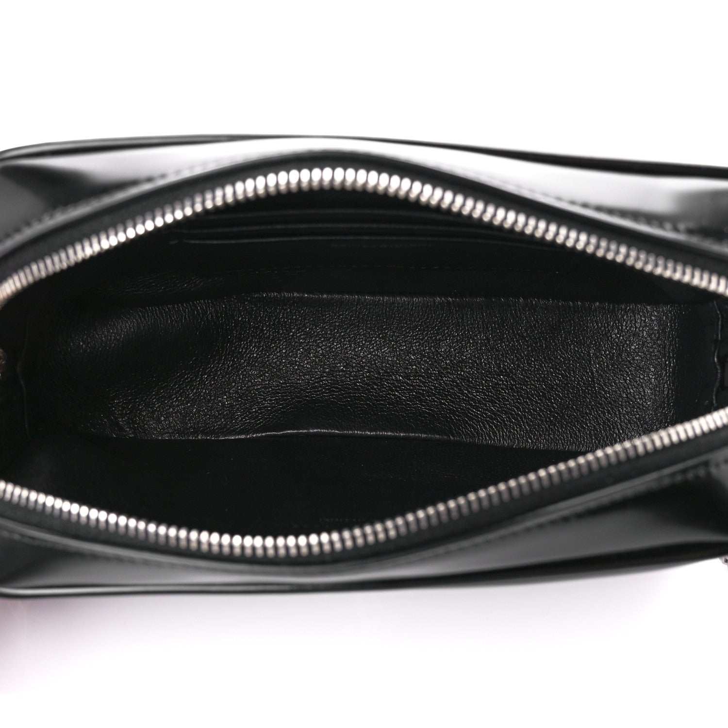 Saint Laurent Shiny Calfskin Monogram Mini Lou Camera Bag Black 5 of 11