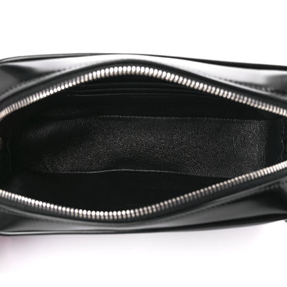 Saint Laurent Shiny Calfskin Monogram Mini Lou Camera Bag Black 5 of 11