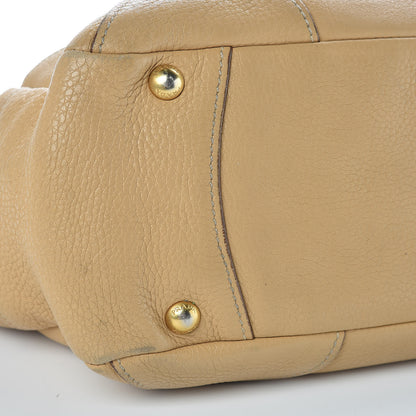 Prada Vitello Daino Side Pocket Hobo Sabbia 20 of 21