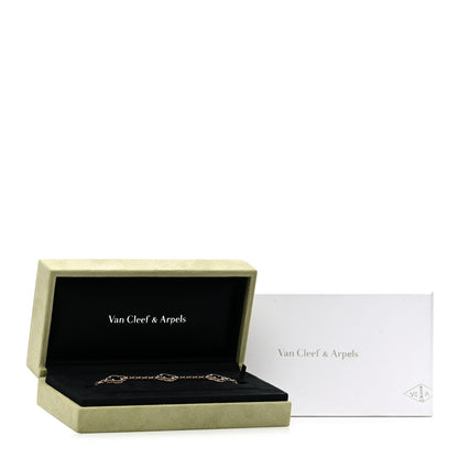 Van Cleef & Arpels 18K Yellow Gold Black Onyx 5 Motifs Vintage Alhambra Bracelet 5 of 5