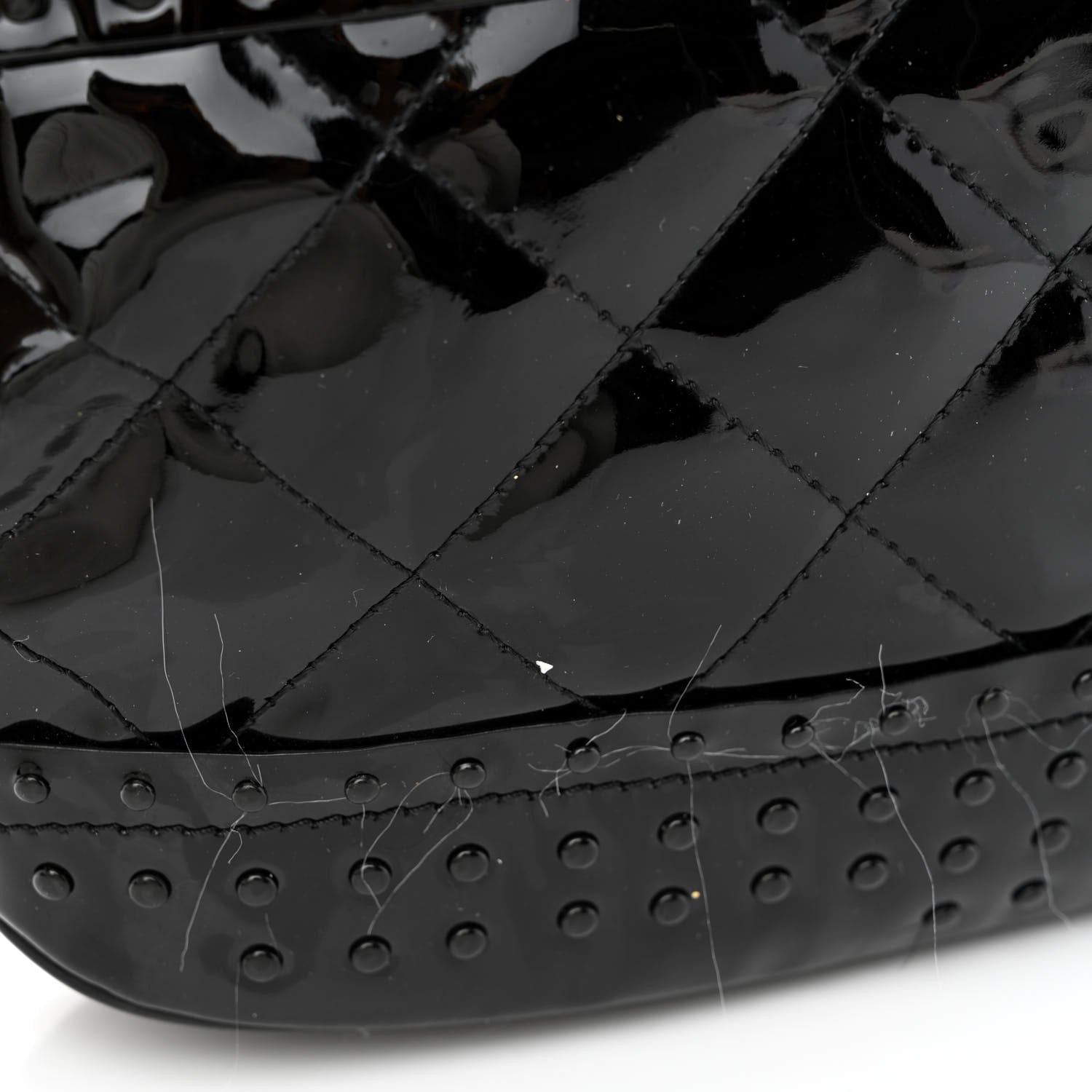 Burberry Patent Quilted Studded Brooke Hobo Black 20 of 20