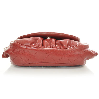 Chanel Lambskin Half Moon Wallet On Chain Red 4 of 10
