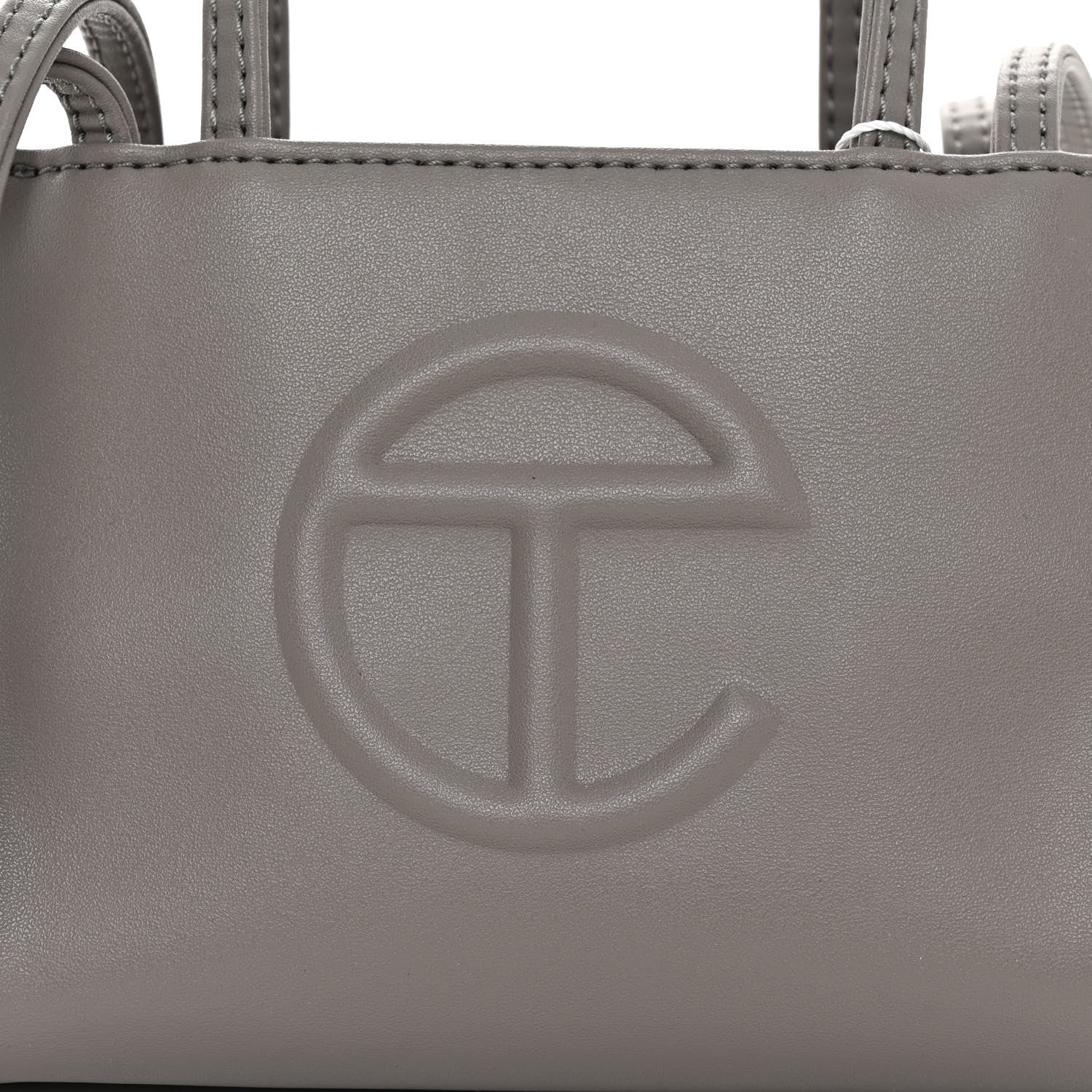 Telfar Vegan Leather Small Shopping Bag Grey 7 of 9