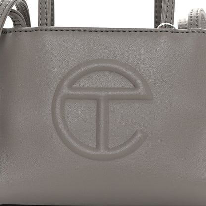 Telfar Vegan Leather Small Shopping Bag Grey 7 of 9