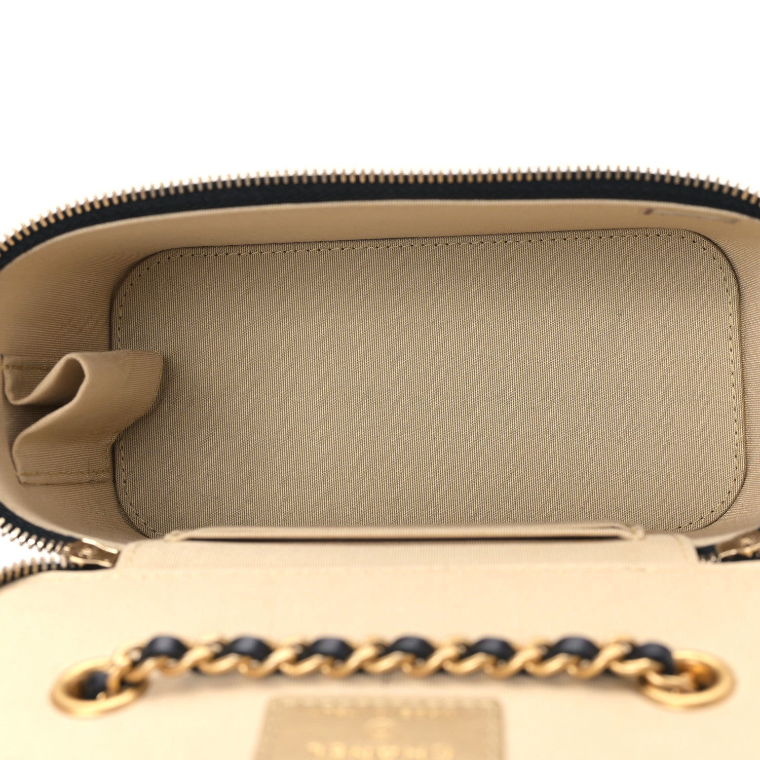Chanel Lambskin Quilted Pearl Crush Small Vanity Case With Chain Black 5 of 9