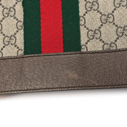 Gucci GG Supreme Monogram Web Ophidia Tote Brown 12 of 12