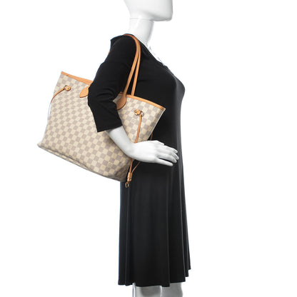 Louis Vuitton Damier Azur Neo Neverfull MM Rose Ballerine 2 of 7
