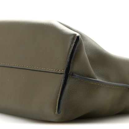 Loewe Calfskin Mini Flamenco Knot Clutch Dark Khaki Green 10 of 10