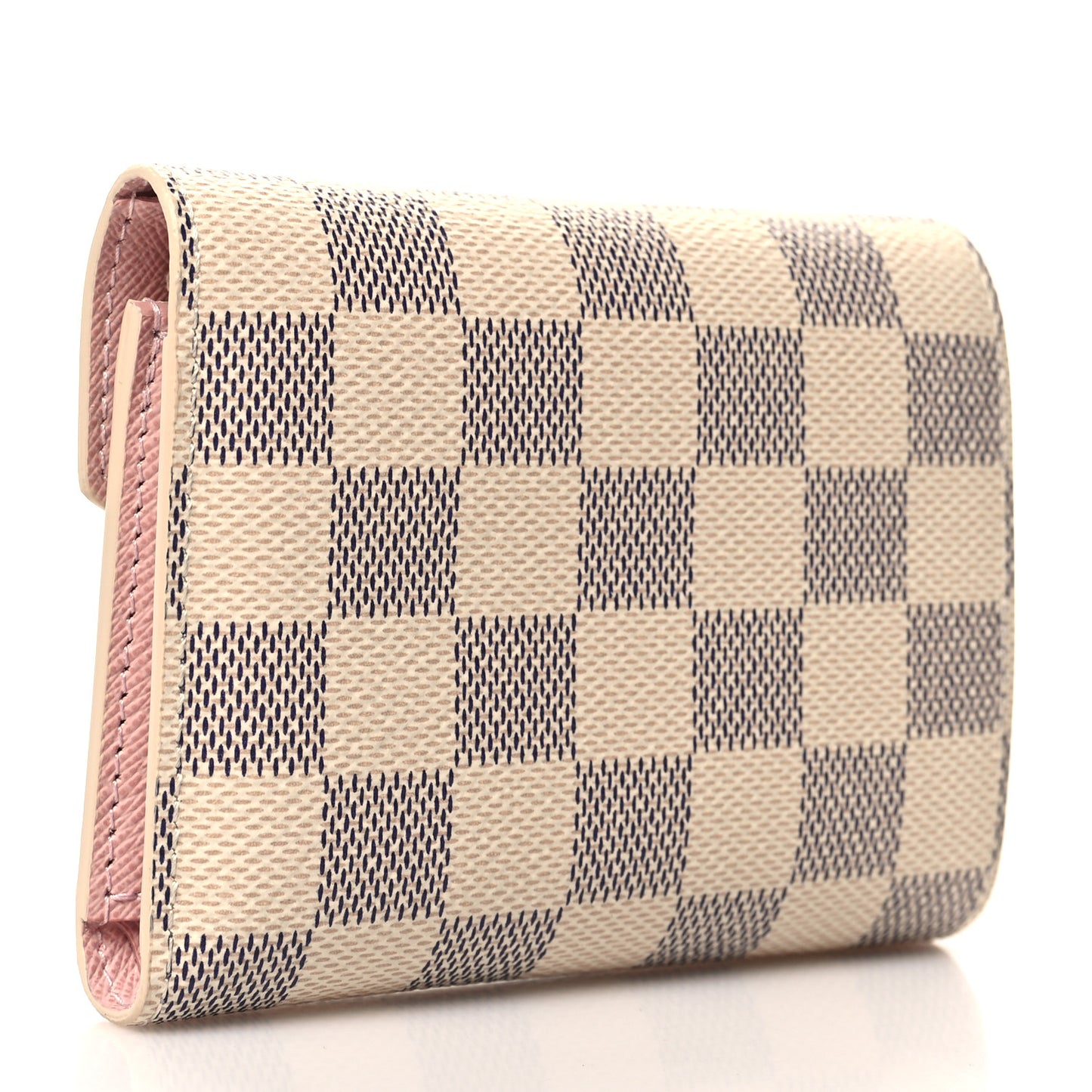 Damier Azur Victorine Wallet Rose Ballerine