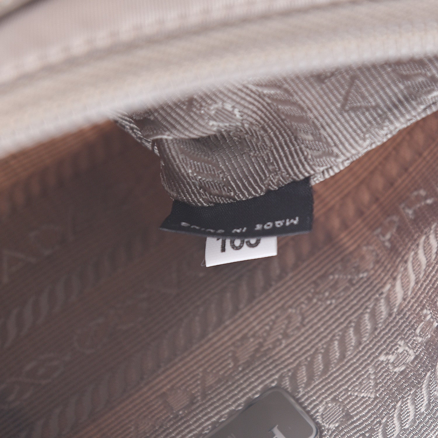 Prada Tessuto Nylon Saffiano Wristlet Argilla 6 of 9